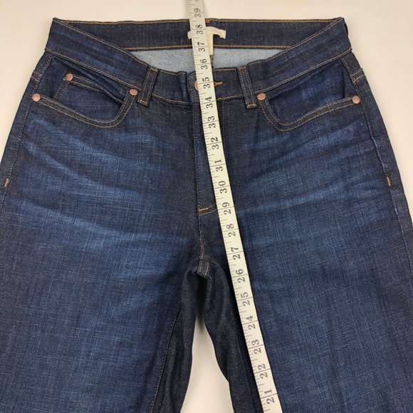 Eileen Fisher Soft Denim Raw-Edge Ankle Jeans - Picture 4 of 7